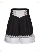 Immortal Fatima's Secret - Ouji Lolita Shorts, Black & Vintage Prince Style