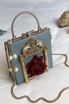Rose Pearl Chain Retro Gothic Lolita Shoulder Bag