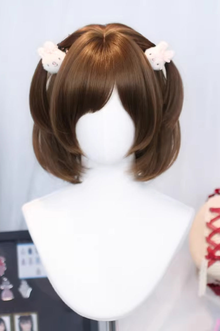 Straight Doll-Like Sweet Lolita Short Wig 2 Colors