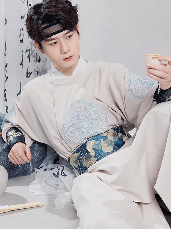 Ancient Chinese Men’s Clothes Embroidered Hanfu Robe