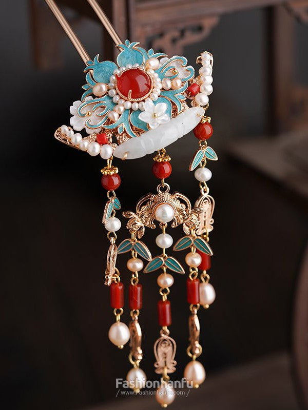 Fashion Hanfu Handmade Antique Chinese Hair Pins Hair Clips