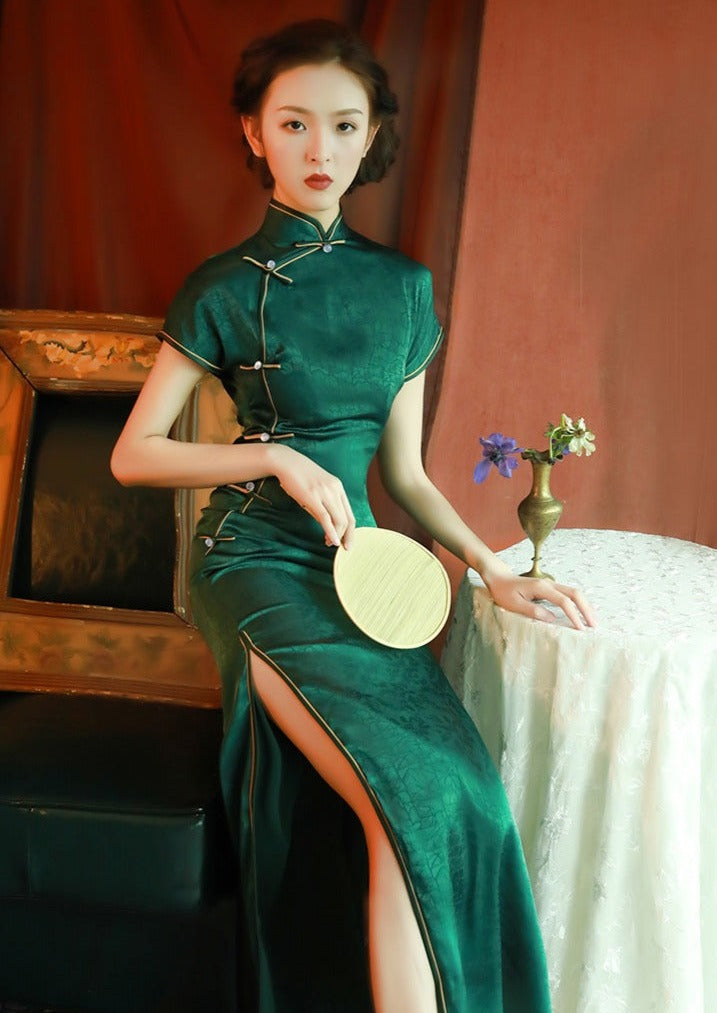 Meiling | Jasper Qipao Dress (MeilGrn01)
