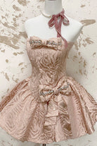 Fragrance Miss Bowknot Sweet Gorgeous Lolita Strapless Dress 2 Colors