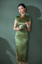 Old Shanghai style, 19 mome mulberry silk, high-end midi Cheongsam