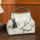 Hand-made, Floral embroidery, hand-made Chinese Style Qipao bag