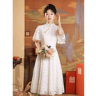 Floral pattern, lace mid-length&long Cheongsam