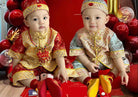 Chinese outfit for baby, imperial style baby Tang Suit set