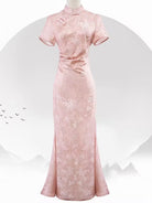 Mermaid jacquard midi Cheongsam