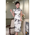19 mome mulberry silk, High-end, bamboo midi Cheongsam