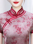 Graduations Grey-red Long Cheongsam