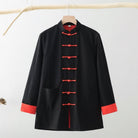 Cotton&linen fabric Tang suit Jacket and Pants