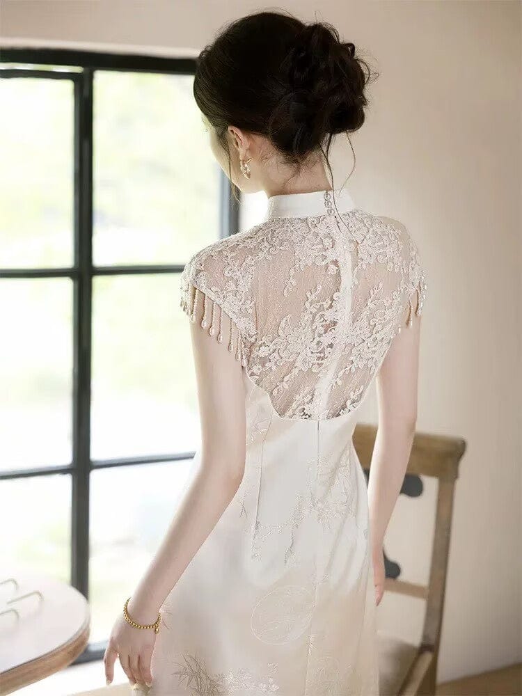 Unforgettable Romance Water drop collar long Cheongsam