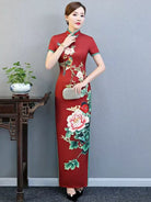 Truly Extraordinary Plus size Floral long Cheongsam