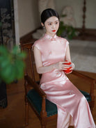 Isabella Floral embroidery high-end long Cheongsam