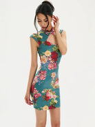 Eva Hollow Out mini Cheongsam