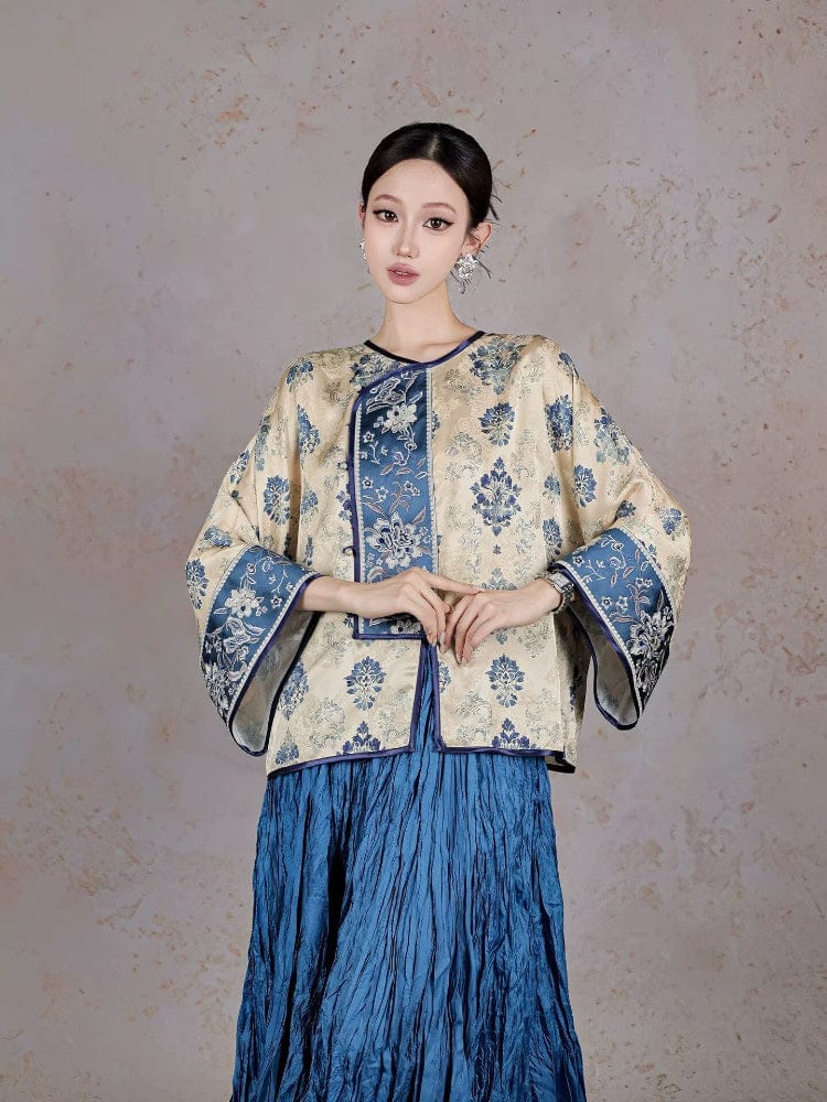 Elena Spectacular Loose-Fitting Cheongsam Coat
