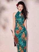 Seraphine Peony long Cheongsam
