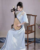 Radiant Charisma Modern A-Line long Cheongsam
