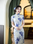 Alandria Floral midi Cheongsam