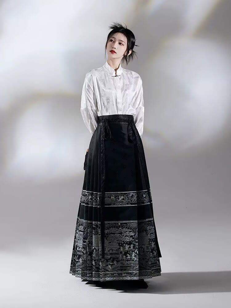 Ming Dynasty long Ma Mian Qun set 馬面裙