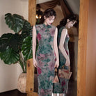 Docila Heritage Peony Long Cheongsam