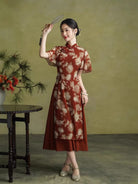 Roseline Floral midi Ao dai