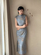 Phoebe Tencel linen midi Cheongsam