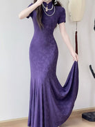 Aileen butterfly mermaid long Cheongsam