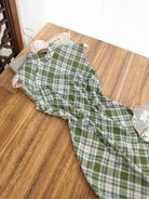 Lily Retro Plaid Midi Cheongsam