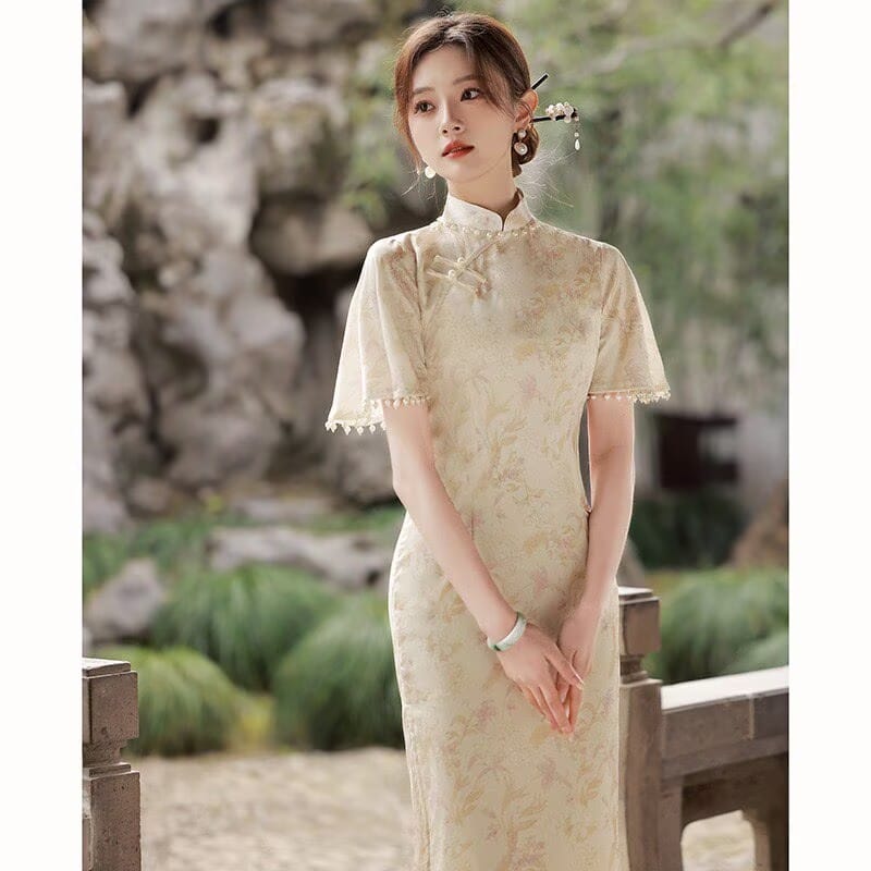Leah Midi Floral Cheongsam