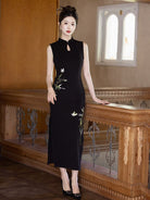 Sophia Butterfly Embroidery Long Cheongsam