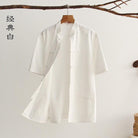 Cotton fabric Tang suit shirt