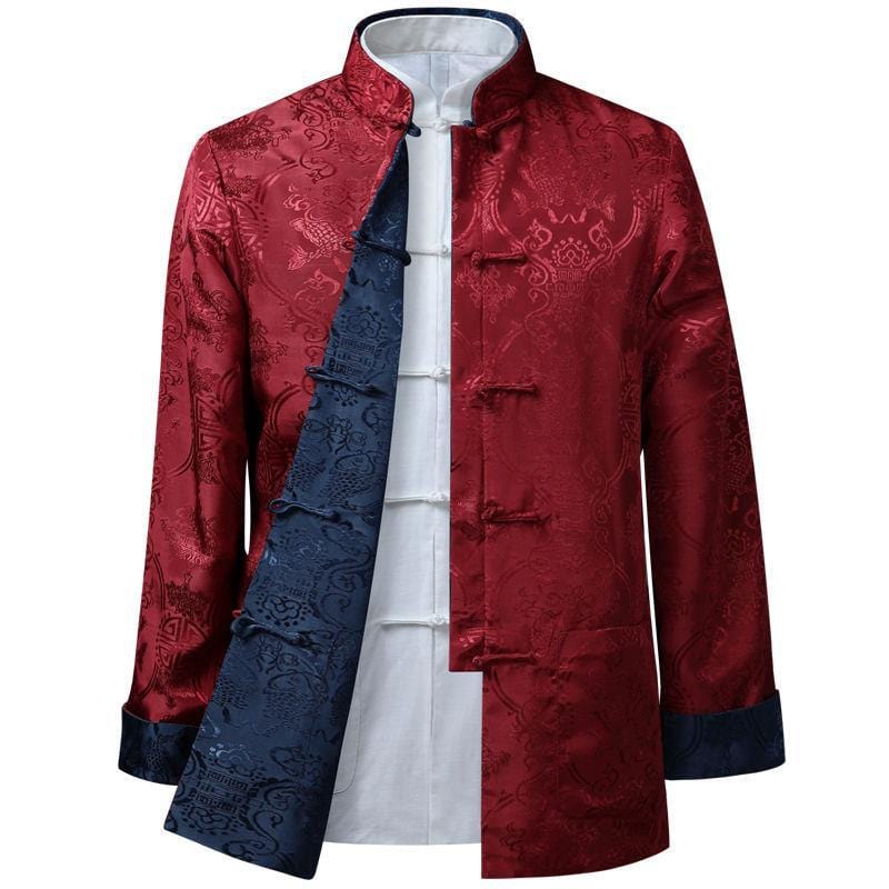 Chinese Men double sided Tang suit Jacket, Wedding tang suit jacket