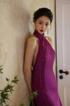 Exclusive designer collection, halter mermaid Qipao