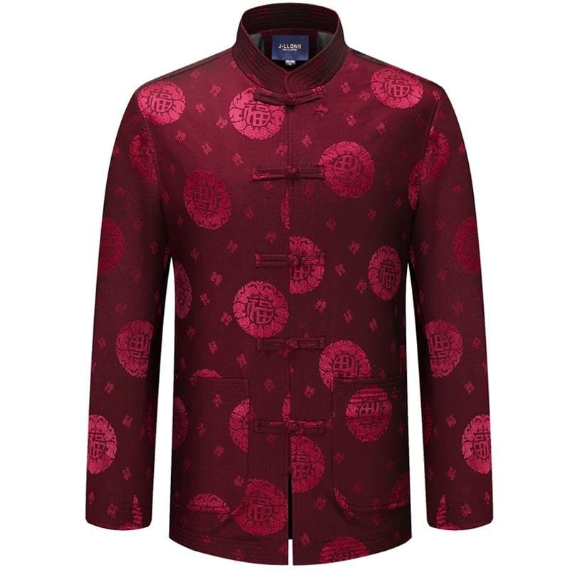 Chinese Men Blessing pattern Tang Suit Jacket