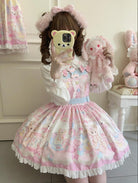 Bear Sweet - Printed Sweet Lolita Salopette Dress