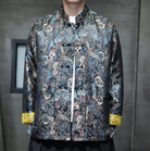Black Chinese Brocade Tang Jacket