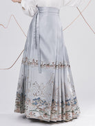 Blue Landscape Ma Mian Skirt Fairyland Brocade Hanfu Skirt