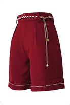 Red Original Lily Rabbit Ouji Lolita Shorts