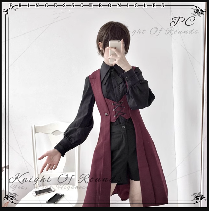 The Night Prelude - Medieval Ouji Lolita Long Vest