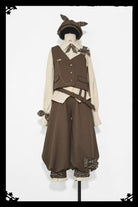 Secret Morning Post - Coffee Retro Ouji Fshion Vest Set