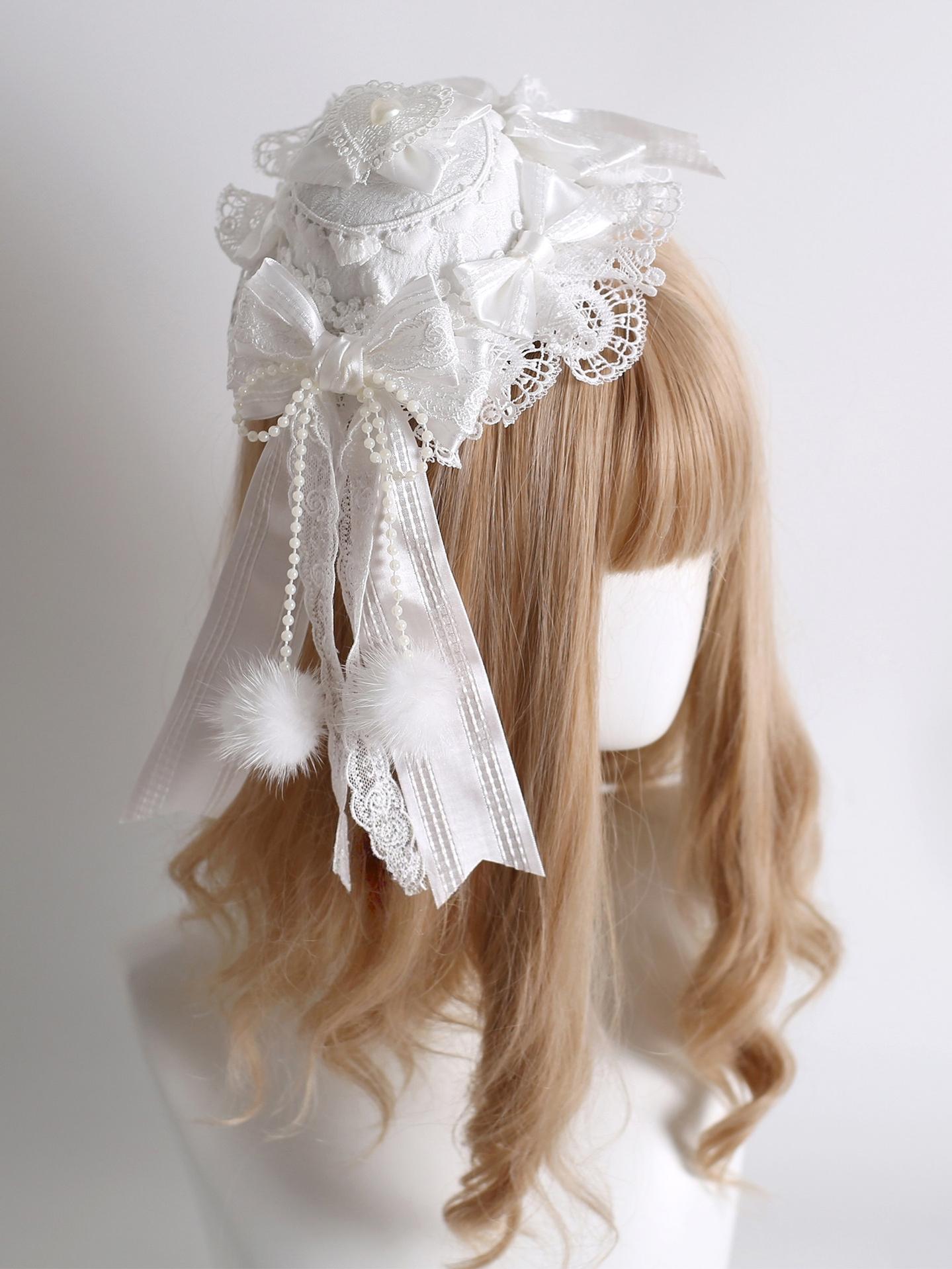 Sweet Lolita Headdress, Lace & Bow