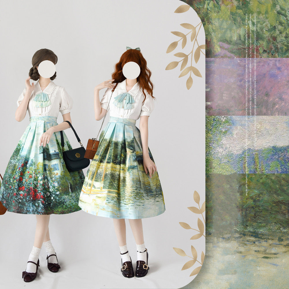 Daily Lolita SK, Retro Classic Monet Oil Painting