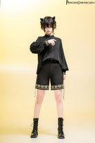 Black Cat - Ouji Lolita Shorts with Embroidered Straight Leg