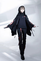 Black [Nameless Blade] Stand Collar Long Sleeves Gothic Prince Ouji Lolita Pants Set
