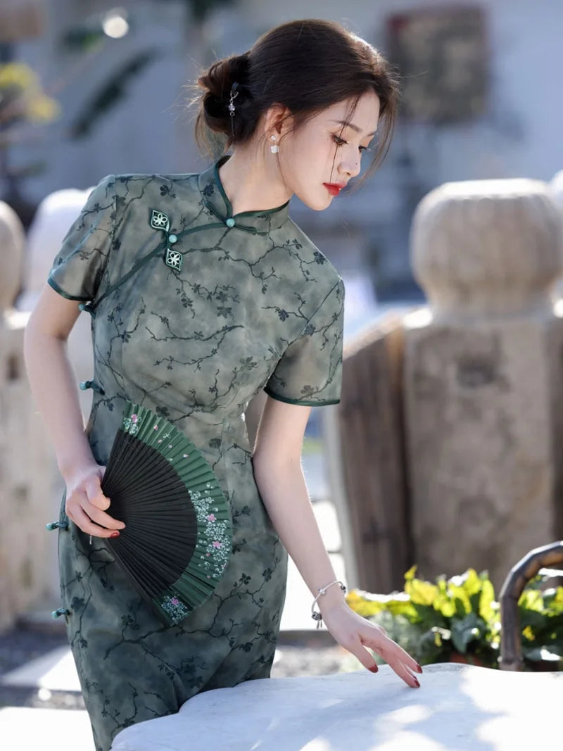 Casual Qipao | Beautiful Slim Vintage Chinese Cheongsam Dress