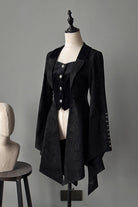 Black Long Sleeves Snake Print Ouji Fashion Gothic Lolita Coat