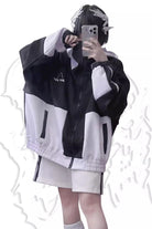 Lovely Long Sleeves Print Jirai Kei Sports Coat 2 Colors