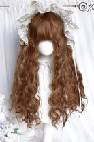 Honey Golden Brown [Castle Girl] Vintage Elegant Lolita Wool Curl Doll Wig