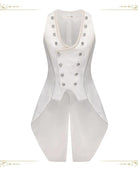 Subtle Prejudice - Ouji Lolita Long Coat Hight-Low Hem with a Back Bow